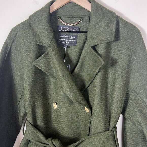 J. Crew Trench coat in double-faced Italian wool $368 Size XS - Picture 6 of 14